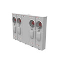 Milbank U5904-X-KK 4 Terminal Ringless Large Closing Plate Horn Bypass 4 Position 4-125 Ampere Main Breaker Provision Horizontal