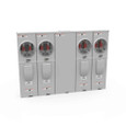 Milbank U5884-X-KK-BL 4 Terminal Ringless Large Closing Plate Horn Bypass 4 Position 4-200 Ampere Main Breaker Provision 9-16 In Barrel Lock With Bracket Provision