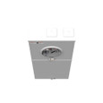 Milbank U5168-XTL-100-KK-5T 5 Terminal Ringless 2 Small Closing Plates 1-100 Ampere Main Breaker 10 Branch Circuit Horn Bypass