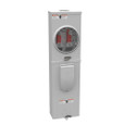 Milbank U5842-RL-100 4 Terminal Ringless Small Hub Open 1-100 Ampere Main Breaker Narrow Shell