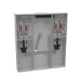 Milbank U5902-X-KK-K1-PED-CECHA 4 Terminal Ringless Large Closing Plate Horn Bypass 2 Position 2-125 Ampere Main Breaker Provision Single Connector 6-350kcmil Pedestal Mount Provision Horizontal Commonwealth Edison Chicago Housing Authority
