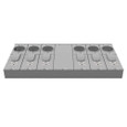 Milbank U5886-X-KK-PED-CECHA 4 Terminal Ringless Large Closing Plate Horn Bypass 6 Position 6-200 Ampere Main Breaker Provision Pedestal Mount Provision Horizontal Commonwealth Edison Chicago Housing Authority