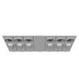 Milbank U5886-X-KK-PED-CECHA 4 Terminal Ringless Large Closing Plate Horn Bypass 6 Position 6-200 Ampere Main Breaker Provision Pedestal Mount Provision Horizontal Commonwealth Edison Chicago Housing Authority