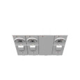 Milbank U5883-X-KK-BL 4 Terminal Ringless Large Closing Plate Horn Bypass 3 Position 3-200 Ampere Main Breaker Provision 9-16 In Barrel Lock With Bracket Provision