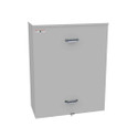 Milbank U9398-O 32in-40in-11in Painted Steel No Knockouts Lift Off Front Hasp Wood Back Panel Installed