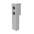 Milbank U8667-O-2/200 4 Terminal Ring Type Plain Top Double Pedestal 2-200 Ampere Main Breaker