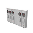 Milbank U5905-X 4 Terminal Ringless Large Closing Plate 5 Position 5-125 Ampere Main Breaker Provision 22k Ampere Interrupting Capacity