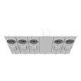 Milbank U5905-X 4 Terminal Ringless Large Closing Plate 5 Position 5-125 Ampere Main Breaker Provision 22k Ampere Interrupting Capacity