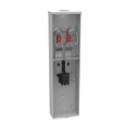 Milbank U5842-RL-125 4 Terminal Ringless Small Hub Open 1-125 Ampere Main Breaker