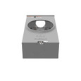 Milbank U7021-RL-TG-HSP 4 Terminal Ringless Small Hub Open Triplex Ground Stainless Steel Hasp
