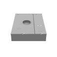 Milbank U5890-X-2/200-HSP 4 Terminal Ringless Large Closing Plate 2-200 Ampere Main Breaker Stainless Steel Hasp