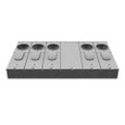Milbank U5905-X-KK-PED-CECHA 4 Terminal Ringless Large Closing Plate Horn Bypass 5 Position 5-125 Ampere Main Breaker Provision Pedestal Mount Provision Horizontal Commonwealth Edison Chicago Housing Authority