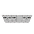 Milbank U5905-X-KK-PED-CECHA 4 Terminal Ringless Large Closing Plate Horn Bypass 5 Position 5-125 Ampere Main Breaker Provision Pedestal Mount Provision Horizontal Commonwealth Edison Chicago Housing Authority
