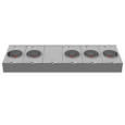 Milbank U8035-XL-KK-BLG 4 Terminal Ringless Small Closing Plate Horn Bypass 5 Position 7-8 In Barrel Lock Ground With Bracket Provision 100 Ampere