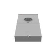 Milbank U5898-O-200-KK-BL 4 Terminal Ringless Plain Top 1-200 Ampere Main Breaker 8 Circuit Horn Bypass 9-16 In Barrel Lock With Bracket Provision Side Wireway