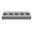 Milbank U7365-DL 4 Terminal Ringless 2 In Hub 5 Position