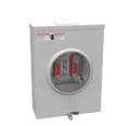 Milbank UAP7040-XL-TG-HSP 4 Terminal Ringless Small Closing Plate Triplex Ground Stainless Steel Hasp Aluminum Painted