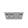 Milbank U5903-X-KK-K1-PED-CECHA 4 Terminal Ringless Large Closing Plate Horn Bypass 3 Position 3-125 Ampere Main Breaker Provision Single Connector 6-350kcmil Pedestal Mount Provision Horizontal Commonwealth Edison Chicago Housing Authority