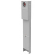 Milbank U6276-O-100S 4 Terminal Ring Type Plain Top 1-100 Ampere Main Breaker 12 Circuit Load Center Single Pedestal Direct Bury Series Wired