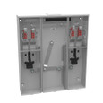 Milbank U5902-X 4 Terminal Ringless Large Closing Plate 2 Position 2-125 Ampere Main Breaker Provision 22k Ampere Interrupting Capacity
