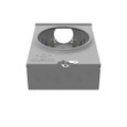 Milbank UAP7487-RL-TG-KK 4 Terminal Ringless Small Hub Open Triplex Ground Horn Bypass Aluminum Painted