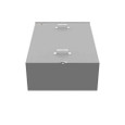 Milbank U9397-O 24in-36in-11in Painted Steel No Knockouts Lift Off Front Hasp Wood Back Panel Installed