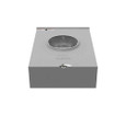 Milbank UAP9701-X-QG-AEP 7 Terminal Ringless Large Closing Plate Quadplex Ground Lever Bypass Aluminum Painted American Electric Power