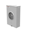 Milbank UAP9701-X-QG-BLG-AEP 7 Terminal Ringless Large Closing Plate Quadplex Ground Lever Bypass Aluminum Painted 7-8 In Barrel Lock Ground With Bracket Provision American Electric Power