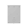 Milbank UAP7040-RL-TG-HSP 4 Terminal Ringless Small Hub Open Triplex Ground Stainless Steel Hasp Aluminum Painted