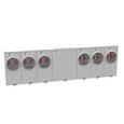 Milbank UAP1256-X-HSP 4 Terminal Ringless Large Closing Plate Horn Bypass 6 Position Stainless Steel Hasp Aluminum Painted