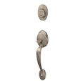 Schlage Residential Plymouth Handle Outside Handleset with 3 and 4 Trim
