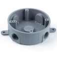 Carlon E365D-CAR RND WP T-BX 13.5CU PVC GRAY