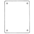 Carlon JP1614P 14.75 X 12.87 PVC BACK PANEL
