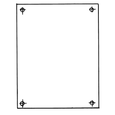 Carlon JP86 6.75 X 4.87 BACK PANEL 14 GA. WHITE