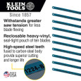 Klein Tools 1224BI-P Bi-Metal Blades, 24 TPI, 12-Inch, 10-Pack