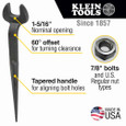 Klein Tools 3223 Spud Wrench, 1-5/16-Inch Nominal Opening for Regular Nut