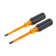 Klein Tools 33532-INS Screwdriver Set, 1000V Insulated Slotted and Phillips, 2-Piece Klein Tools 33532-INS Screwdriver Set, 1000V Insulated Slotted and Phillips, 2-Piece