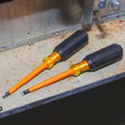 Klein Tools 33532-INS Screwdriver Set, 1000V Insulated Slotted and Phillips, 2-Piece Klein Tools 33532-INS Screwdriver Set, 1000V Insulated Slotted and Phillips, 2-Piece