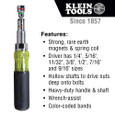 Klein Tools 32807MAG 7-in-1 Multi-Bit Screwdriver / Nut Driver, Magnetic