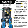 Klein Tools 11061 Wire Stripper and Cutter, Self-Adjusting