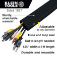 Klein Tools 450-320 Cable and Wire Management Sleeves,1.25-Inch Diameter, 3-Foot Long