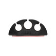 Klein Tools 450-410 Self-Adhesive Cable Mounting Clips, 3-Slot (10-Pack)