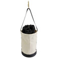 Klein Tools 5114DSC Canvas Bucket with Drawstring Close, 17-Inch
