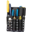 Klein Tools 5126 Leather Tool Pouch with Knife Snap, 5-Pocket
