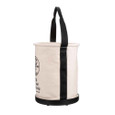 Klein Tools 5109 Canvas Bucket, Wide-Opening, Straight-Wall, Molded Bottom, 12-Inch
