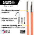 Klein Tools 50103 Lo-Flex Glow Fish Rod, 10-Foot
