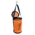 Klein Tools 5109CSV Utility Bucket, Vinyl Tool Bucket with Top Close, Swivel Snap, 12-Inch