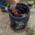 Klein Tools 5104FR Canvas Bucket, Flame-Resistant, 12-Inch