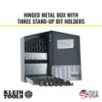 Klein Tools 53000 Regular-Point Drill-Bit Set, 29-Piece