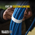 Klein Tools 450-960 Hook and Loop Tape, 3/4-Inch, 25-Foot, White, Custom Length Cable Ties